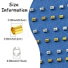 1200Pcs 2 Colors Brass Crimp Beads KK-FS0001-37-4