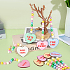 10Pcs Wood Hanging Ornaments HJEW-PH02492-4