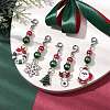 Christmas Alloy Enamel Pendant Decorations HJEW-TA00193-2