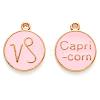 Alloy Enamel Pendants X-ENAM-S124-01A-09E-1