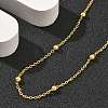 Brass Satellite Chains Necklaces for Women NJEW-D302-28G-3