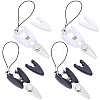 6Pcs 2 Colors Mini Stainless Steel Scissors AJEW-SP0006-27-1