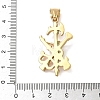 Easter 304 Stainless Steel Pendants STAS-D207-10G-3