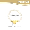 Natural Freshwater Pearl & 304 Stainless Steel Bead Finger Rings RJEW-FS00001-10-3