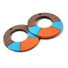 Resin & Walnut Wood Pendants RESI-S389-068A-A04-3