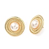 201 Stainless Steel Stud Earrings EJEW-D354-08G-01-4