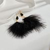 Feather Dangle Earrings PW-WGF7BCA-01-1