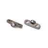 Rack Plating Brass Pave Clear Cubic Zirconia Connector Charms KK-G433-04B-1