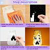 12 Sheets 6 Styles Self-Adhesive PVC Waterproof Picture Stickers DIY-WH0605-002-4