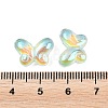 AB Color Plated Transparent Glass Beads GLAA-Z020-01D-3