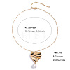 Zinc Alloy Textured Pendant Necklaces with Round Plastic Pearl Tassel FS-WG222B6-01-2