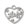 304 Stainless Steel Pendants STAS-E501-08P-1