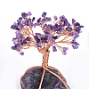 Natural Amethyst Chips and Amethyst Pedestal Display Decorations G-S282-03-2