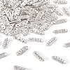 100Pcs 3-Hole Iron Grade A Rhinestone Bridge Spacers RB-SW0001-02-21