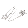 Starfish 304 Stainless Steel Safety Pins Brooch Findings SA-CBA098D-16E-P04-2