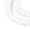 AB Color Plated Opaque Glass Beads Strands GLAA-T026-3x6mm-P10-3