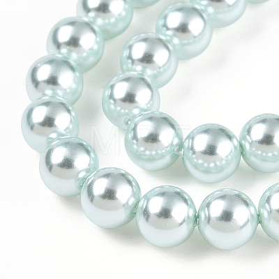 Glass Pearl Beads Strands HY-G002-01C-12-1