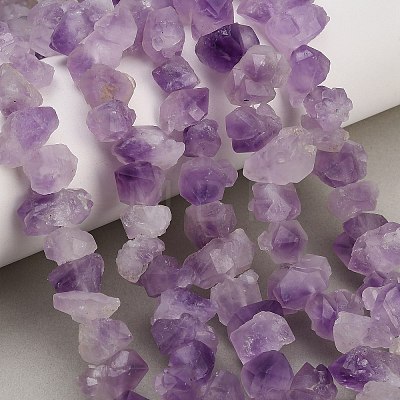 Raw Rough Natural Druzy Amethyst Beads Strands GG-CBAC61B-A01-01-1