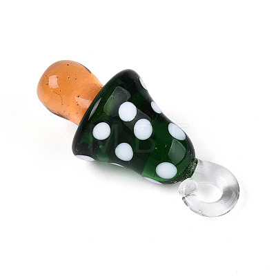 Handmade Lampwork Pendants LAMP-T025-05D-1
