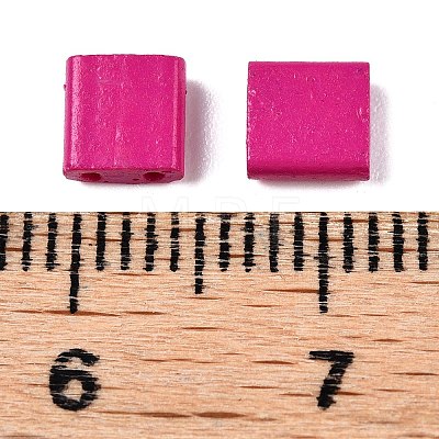 2-Hole Baking Paint Glass Seed Beads LS-SEED-S023-17C-25-1