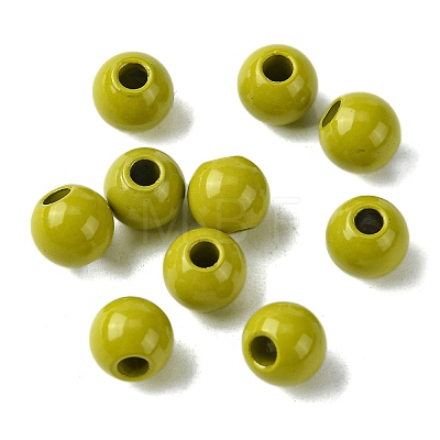 Spray Painted 202 Stainless Steel Beads STAS-Q321-A-01-1