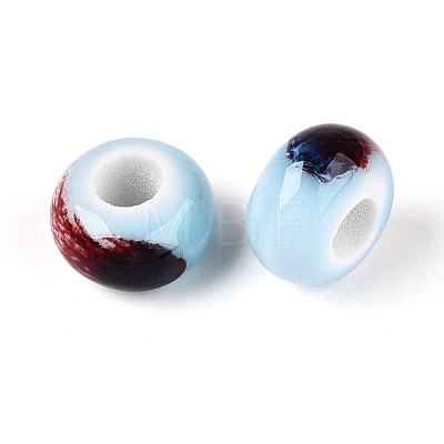 Handmade Porcelain Beads PORC-S498-05T-1