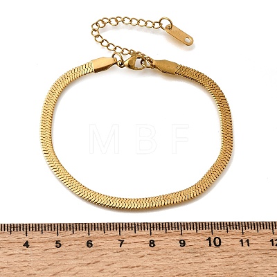 304 Stainless Steel Snake Chains Bracelets for Women BJEW-P395-02G-06-1