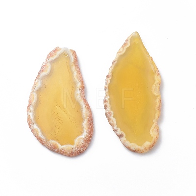 Natural Agate Slices Big Pendants G-E022-M-1
