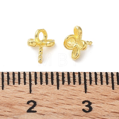925 Sterling Silver Peg Bails Pin Charms STER-P050-06G-1