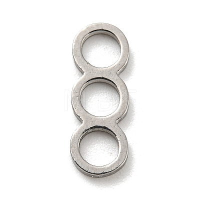 Non-Tarnish 304 Stainless Steel Connector Charms STAS-G318-06P-1