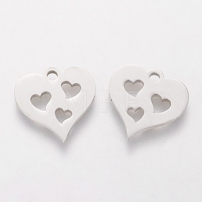 304 Stainless Steel Charms STAS-Q201-T144-1