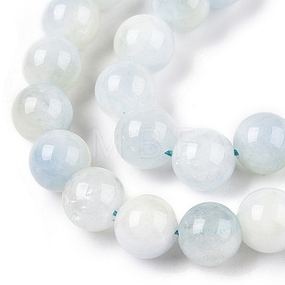 Dyed Natural White Jade Beads Strands G-T138-8mm-210-41-1