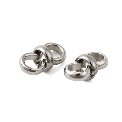 304 Stainless Steel Connector Charms STAS-V012-04P-1