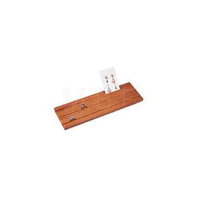 Wood Earring Display Card Holders ODIS-WH0070-09B-1