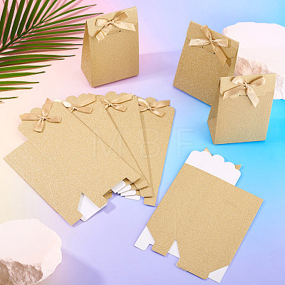 Rectangle Glitter Paper Gift Bags CARB-TAC0002-05D-1