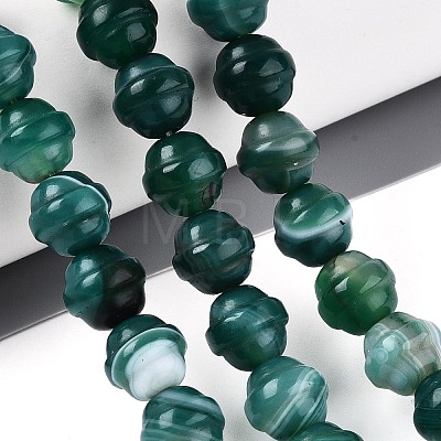 Dyed Natural Agate Beads Strands G-T144-27B-1