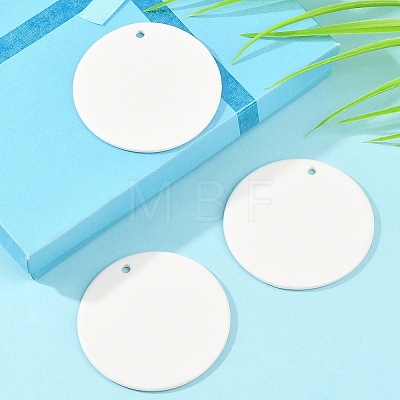 Porcelain Blank Big Pendants PORC-PW0001-100-1