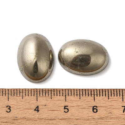 Natural Pyrite Cabochons G-G013-02H-1