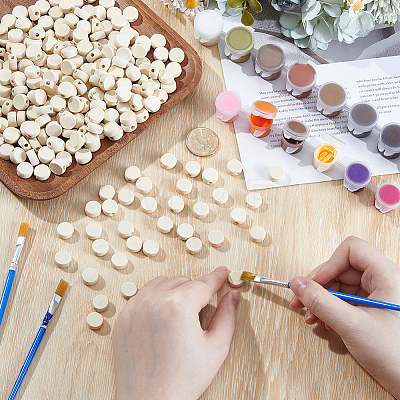 300Pcs Unfinished Wood Beads WOOD-SP0002-05-1