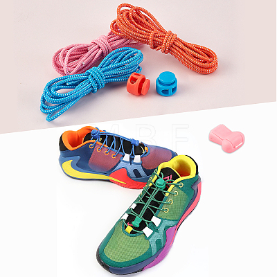 Polyester Latex Elastic Cord Shoelace AJEW-NB0001-93-1