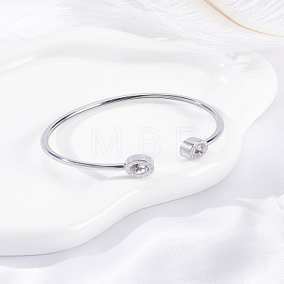 1Pc Stainless Steel Bangles BJEW-LP0001-43-1
