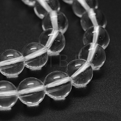 Natural Quartz Crystal Beads Strands G-K285-05-6mm-1