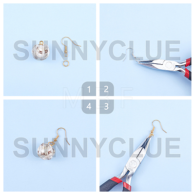 SUNNYCLUE DIY Earring Making DIY-SC0011-10G-1