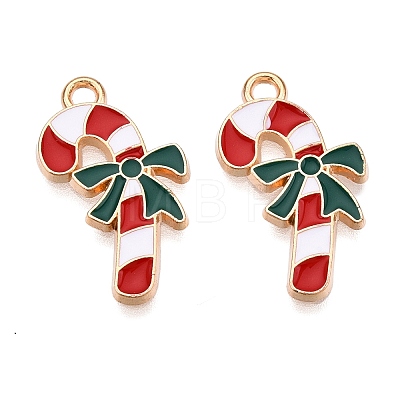Christmas Theme Alloy Enamel Pendants ENAM-T020-10K-1