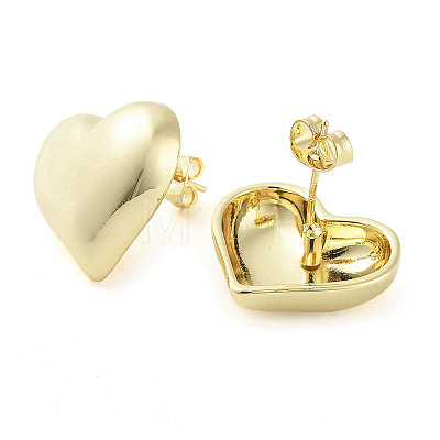 Brass Stud Earrings for Women EJEW-D088-05G-1
