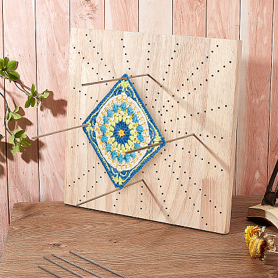 Wooden Crochet Blocking Board DIY-WH0387-22A-1