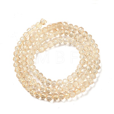 Transparent Baking Paint Glass Beads Strands DGLA-A034-T4mm-D02-1