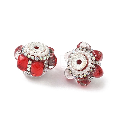 Sparkling Acrylic Rhinestone Beads CLAY-NH0003-01S-07-1