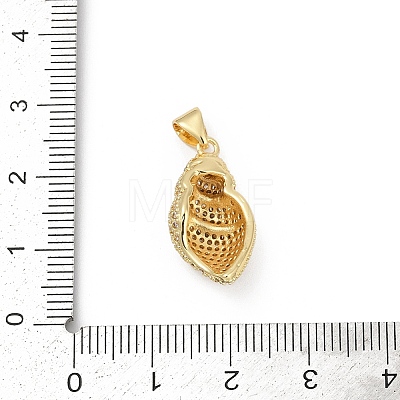 Brass Micro Pave Cubic Zirconia Pendants KK-D317-097G-1