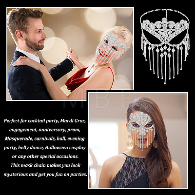 Iron Headwear Masquerade Masks AJEW-WH0312-35S-1